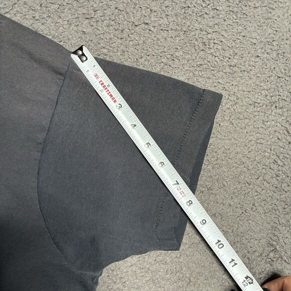 Vintage 80s Rhino Nature Fade T-Shirt Men’s XL Faded Black Distressed Burnout - Picture 9 of 11